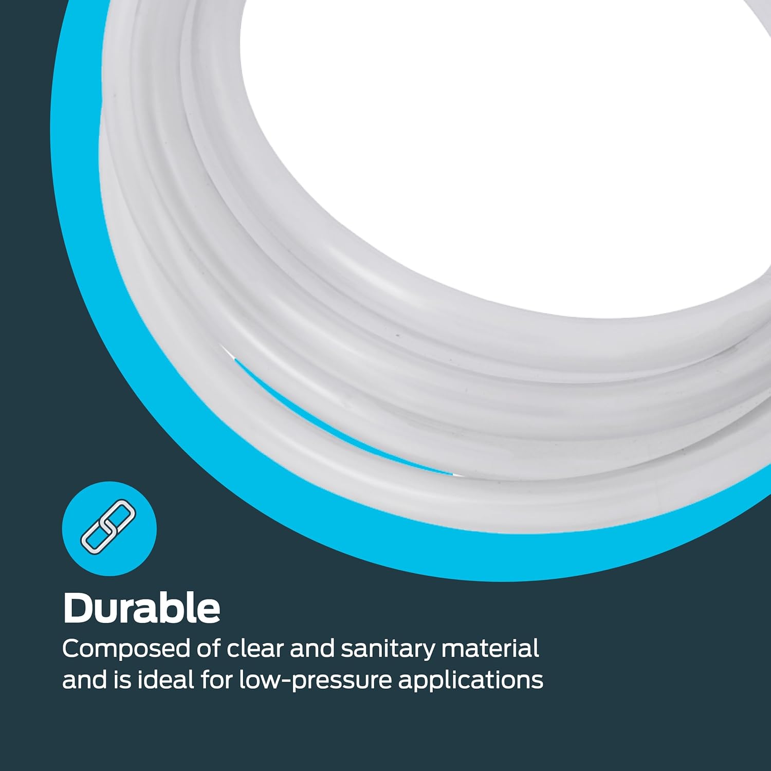 Eastman Clear Vinyl Tubing, 10 Ft, 1/2 Inch ID - In use