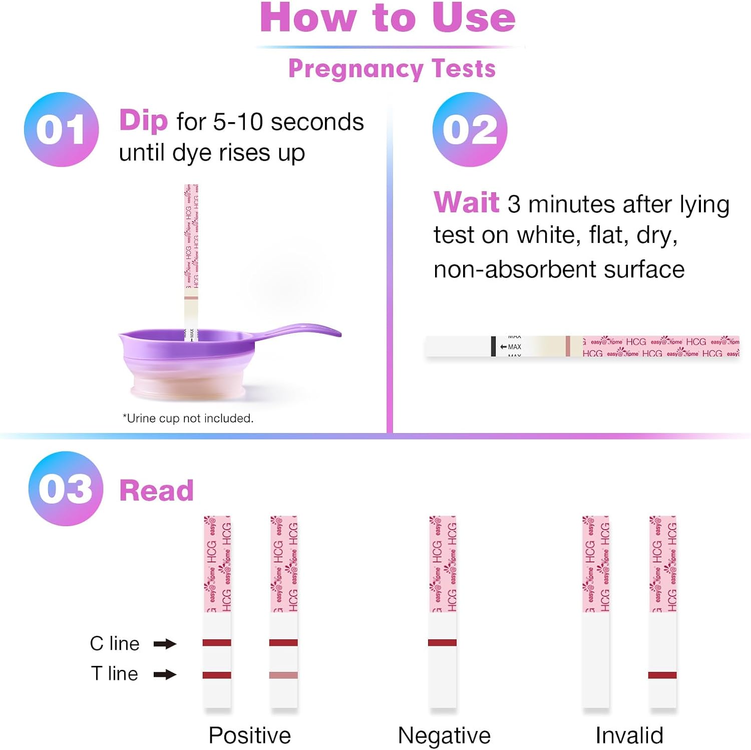 Ovulation and Pregnancy Test Strip Combo Kit - Additional view
