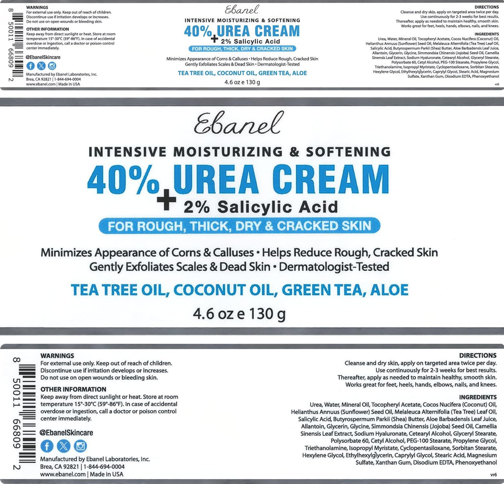 Ebanel Urea 40% Cream for Cracked Feet - Additional view