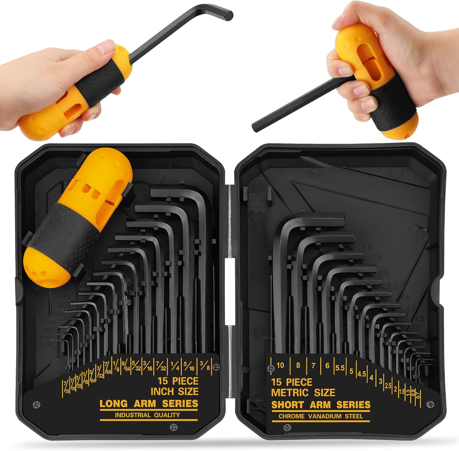 ELEAD 31-Piece Hex Key Set, SAE and Metric
