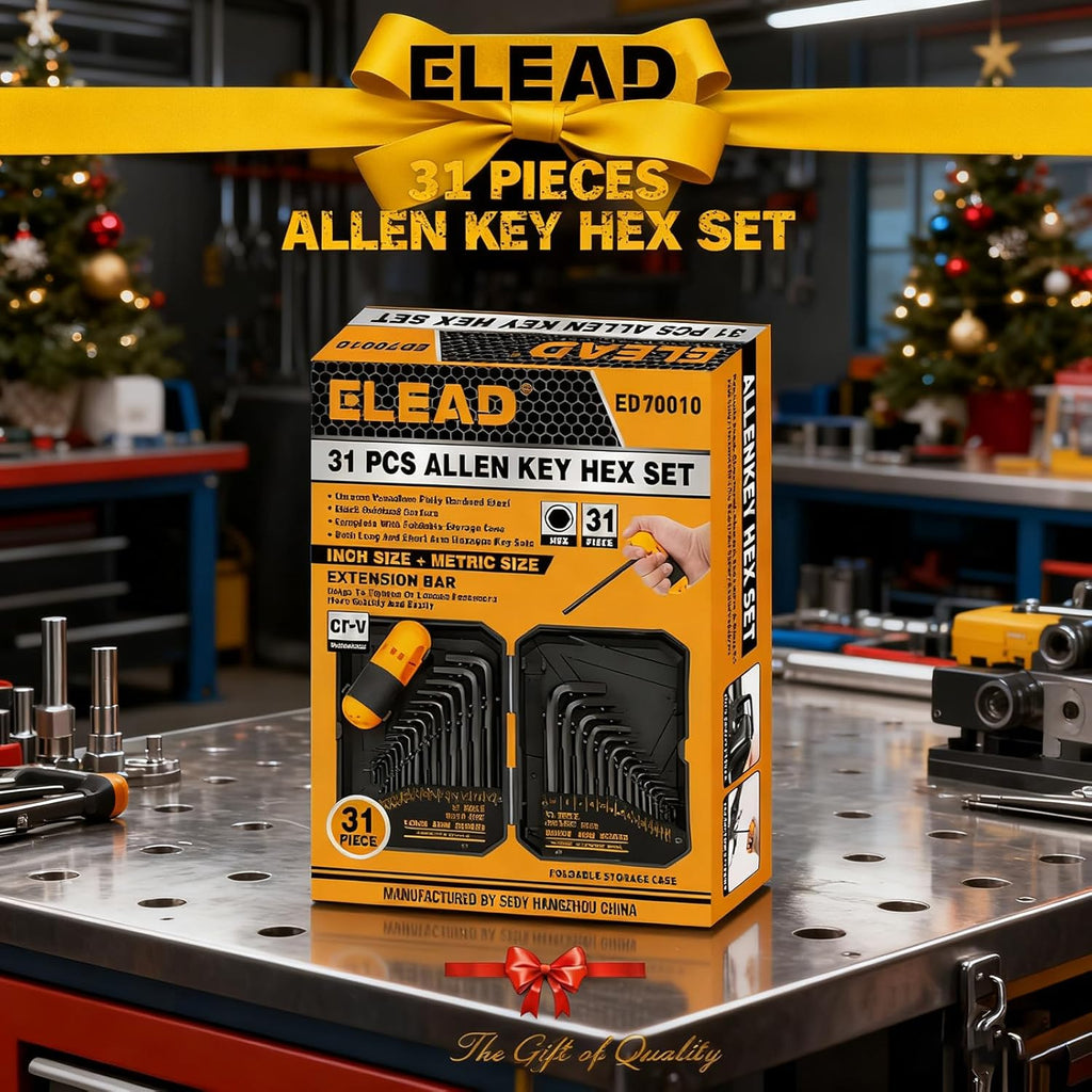 ELEAD 31-Piece Hex Key Set, SAE and Metric - Feature highlight