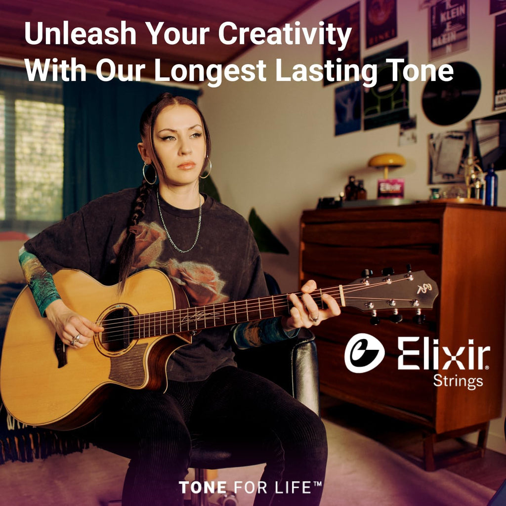 Elixir 80/20 Bronze Acoustic Guitar Strings - In use