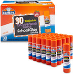 Elmer's Purple Glue Sticks, 30 Count Bulk Pack