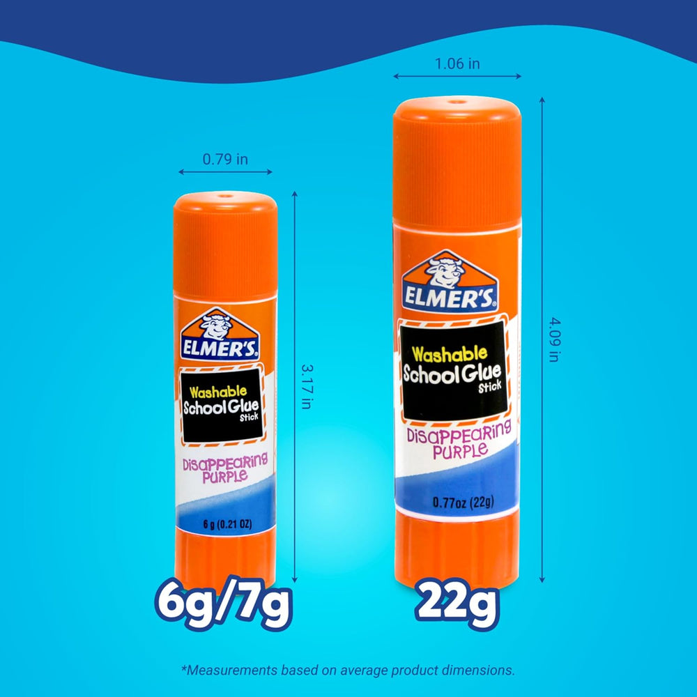 Elmer's Purple Glue Sticks, Washable, 12 Count - Close-up
