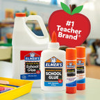 Elmer's Purple Glue Sticks, Washable, 12 Count - In use