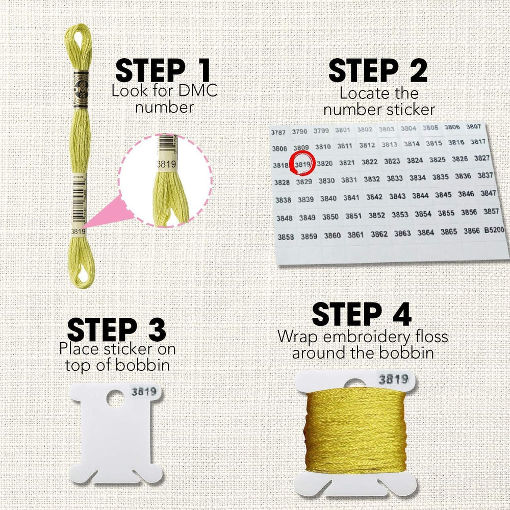 Embroidery Floss Organizer with Bobbin Winder - Alternate angle