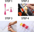 Embroidery Floss Organizer with Bobbin Winder - Close-up