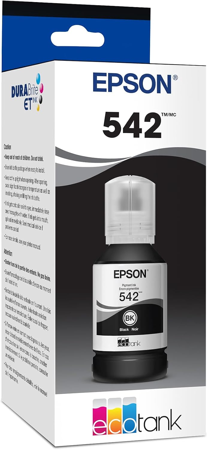 EPSON 542 EcoTank Pro Ink Bottle, Black