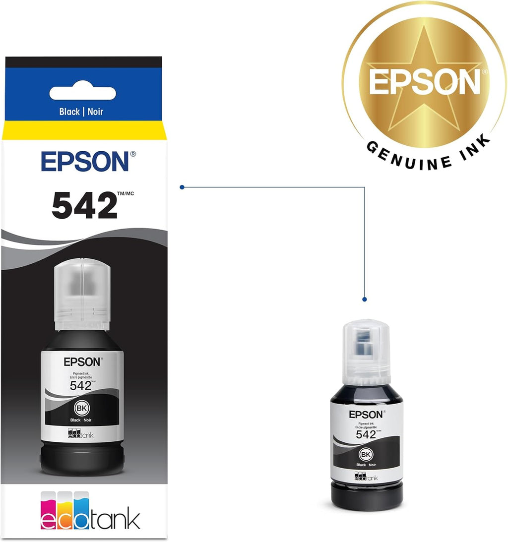 EPSON 542 EcoTank Pro Ink Bottle, Black - Detail view
