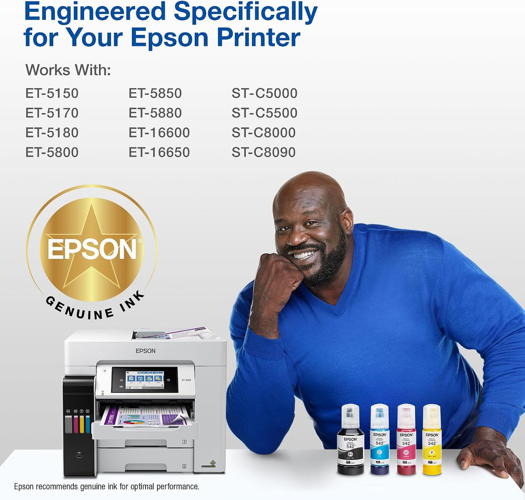 EPSON 542 EcoTank Pro Ink Bottle, Black - Alternate angle