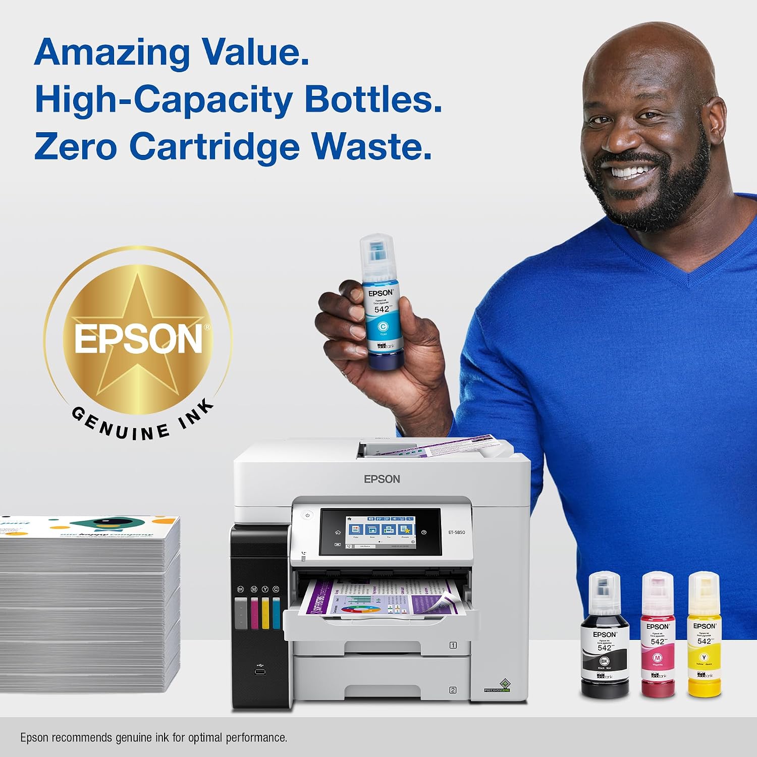 EPSON 542 EcoTank Pro Ink Bottle, Black - Close-up