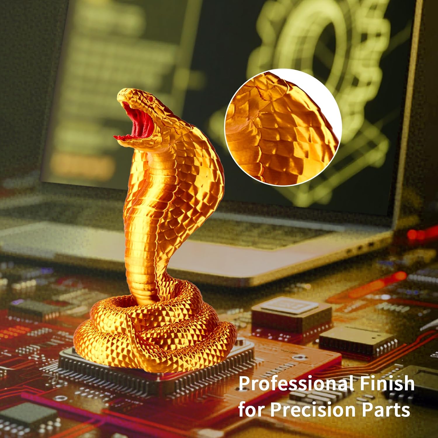 ERYONE Silk PLA Filament 1.75mm Liquid Gold - Detail view