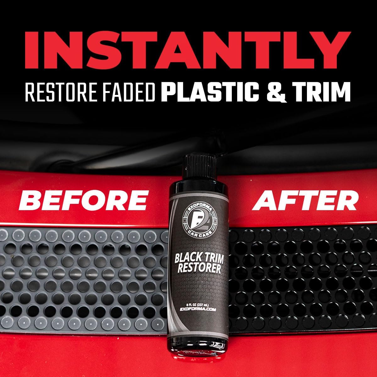 ExoForma Black Trim Restorer 8 oz for Car Trim - Detail view