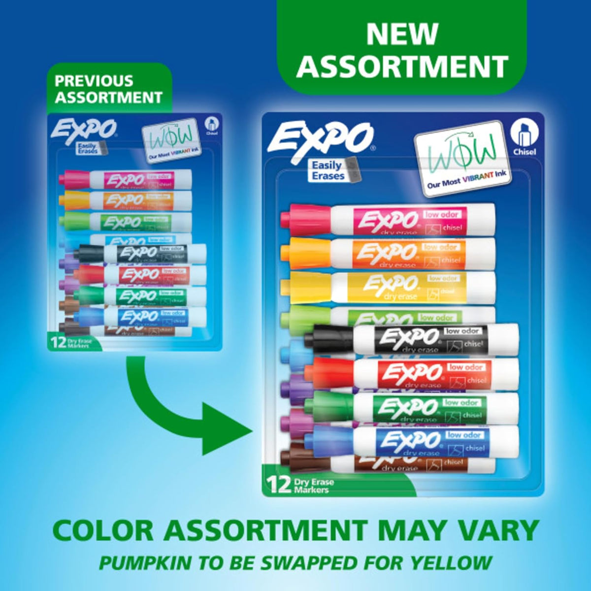 EXPO Dry Erase Markers Chisel Tip 12 Count - Detail view