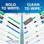 EXPO Black Dry Erase Markers Chisel Tip 4 Count - Size reference