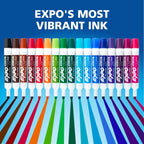EXPO Black Dry Erase Markers Chisel Tip 4 Count - Packaging