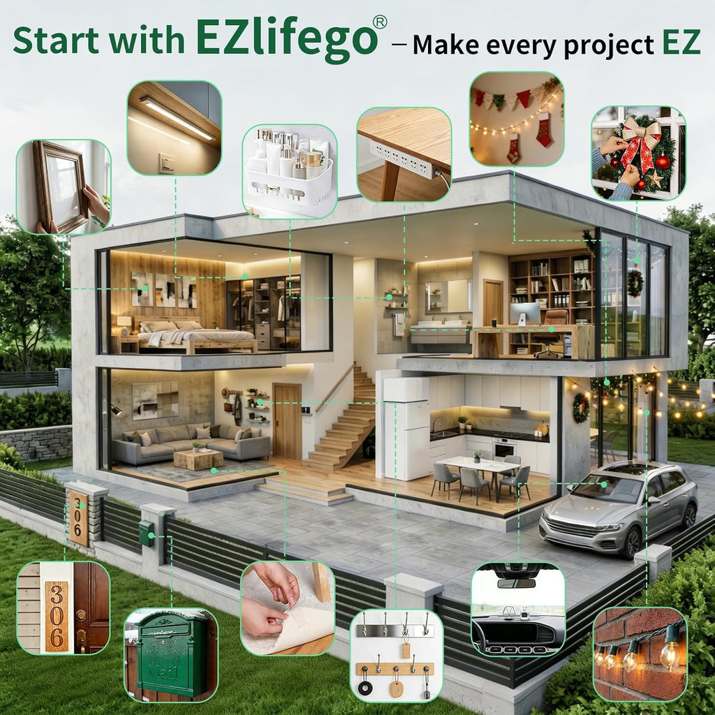 EZlifego Heavy Duty Double Sided Mounting Tape - Feature highlight