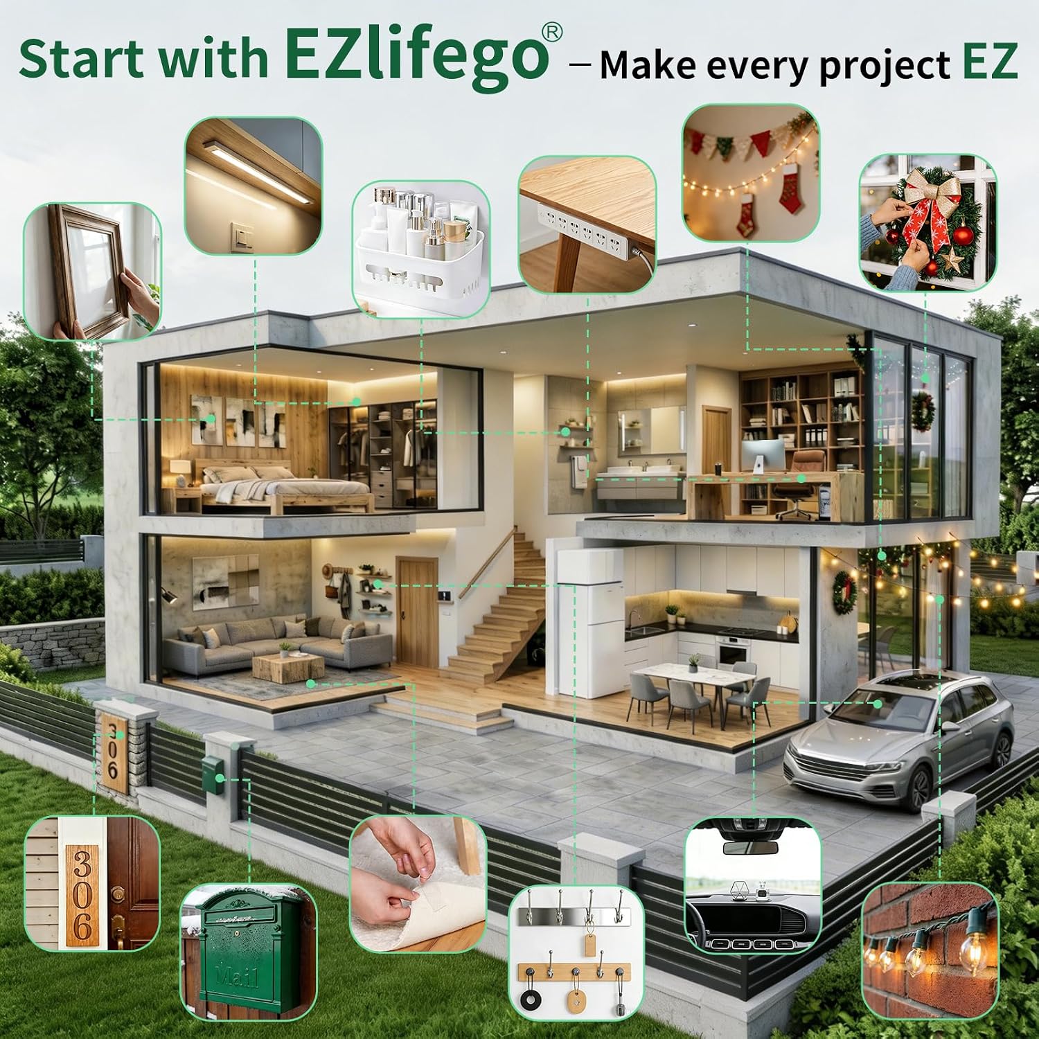 EZlifego Heavy Duty Double Sided Mounting Tape - Feature highlight