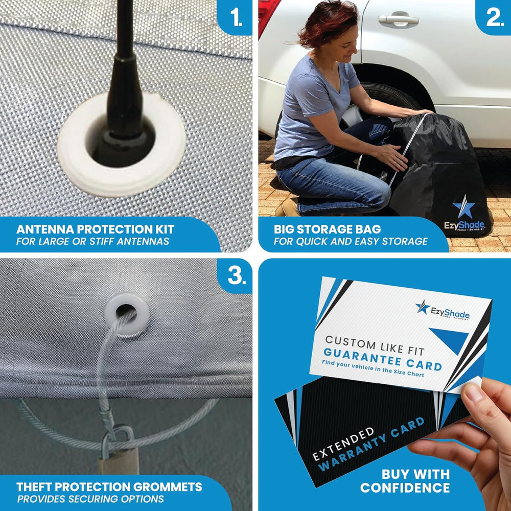 EzyShade Waterproof All Weather Car Cover - Alternate angle