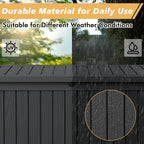 Fancyango 150 Gallon Lockable Deck Box - Size reference