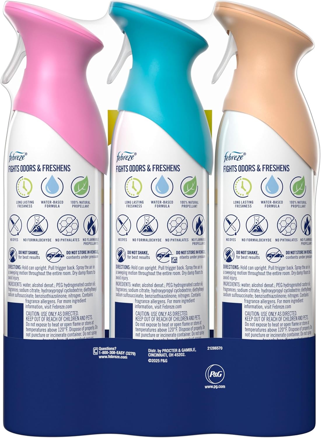 Febreze Air Mist Odor Fighting Room Spray - Size reference