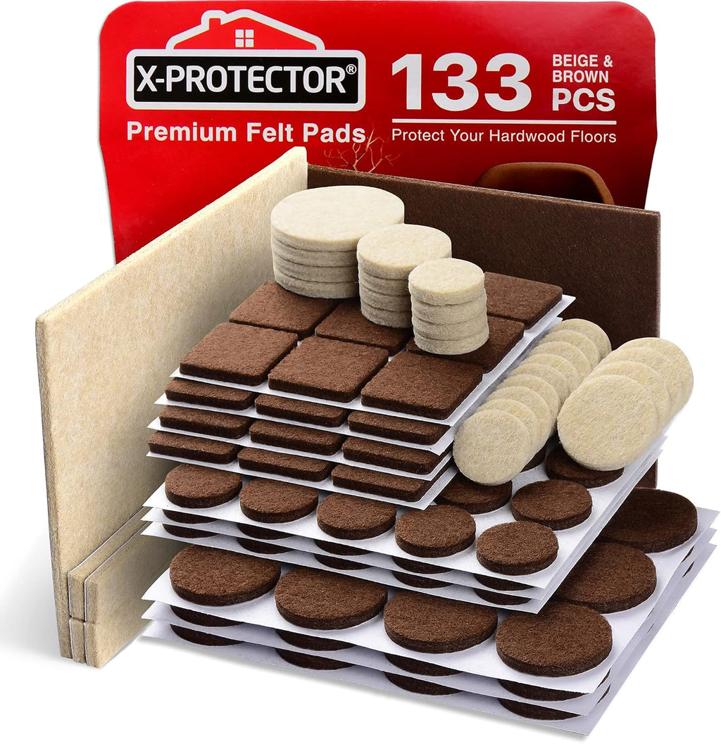 Felt Furniture Pads 133 Pc Floor Protectors
