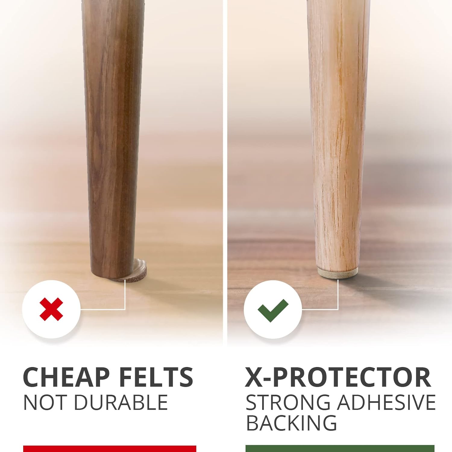 Felt Furniture Pads 133 Pc Floor Protectors - Alternate angle