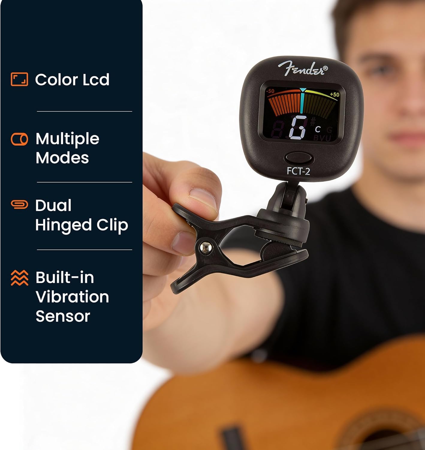 Fender FCT-2 Clip-On Multi-Instrument Tuner - Close-up