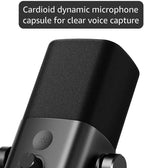 FIFINE USB/XLR Dynamic Podcast Microphone - Close-up