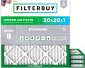 Filterbuy 20x20x1 MERV 8 Air Filters 4-Pack