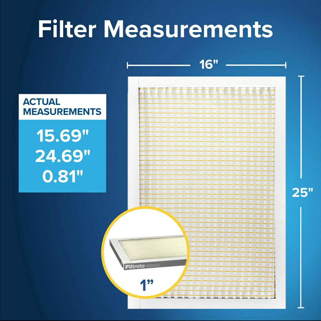 Filtrete 16x25x1 MERV 5 Air Filters 6-Pack - Detail view