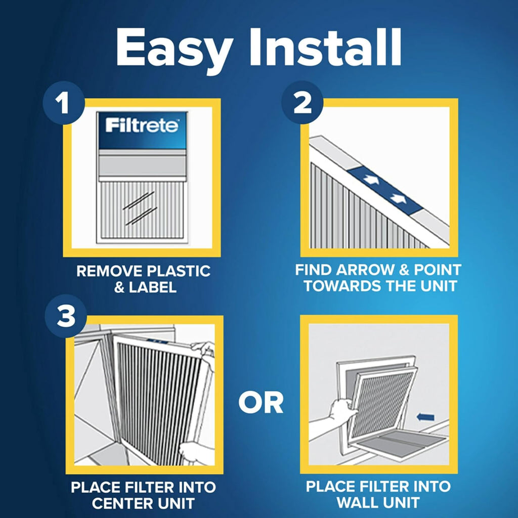 Filtrete 16x25x1 MERV 5 Air Filters 6-Pack - Alternate angle