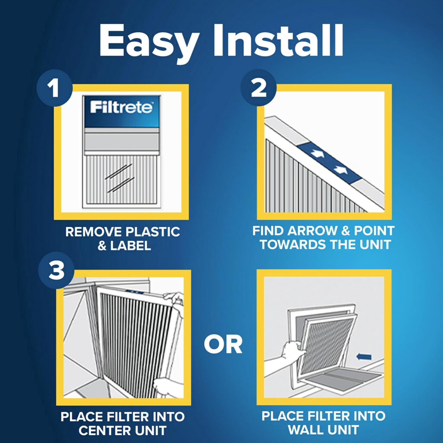 Filtrete 16x25x1 MERV 5 Air Filters 6-Pack - Alternate angle
