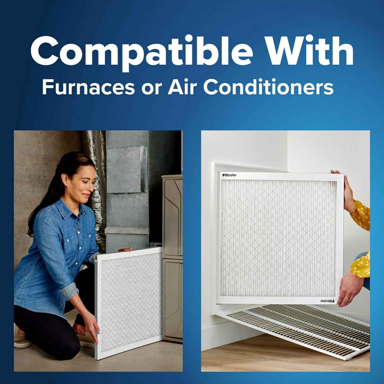 Filtrete 16x25x1 MERV 5 Air Filters 6-Pack - Size reference