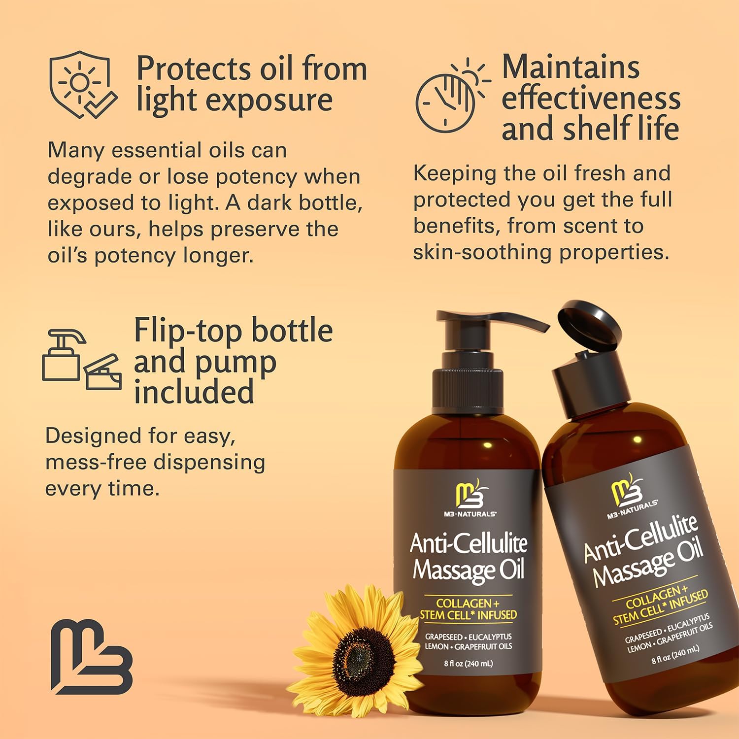 Firming Body Massage Oil with Collagen and Stem Cell - In use