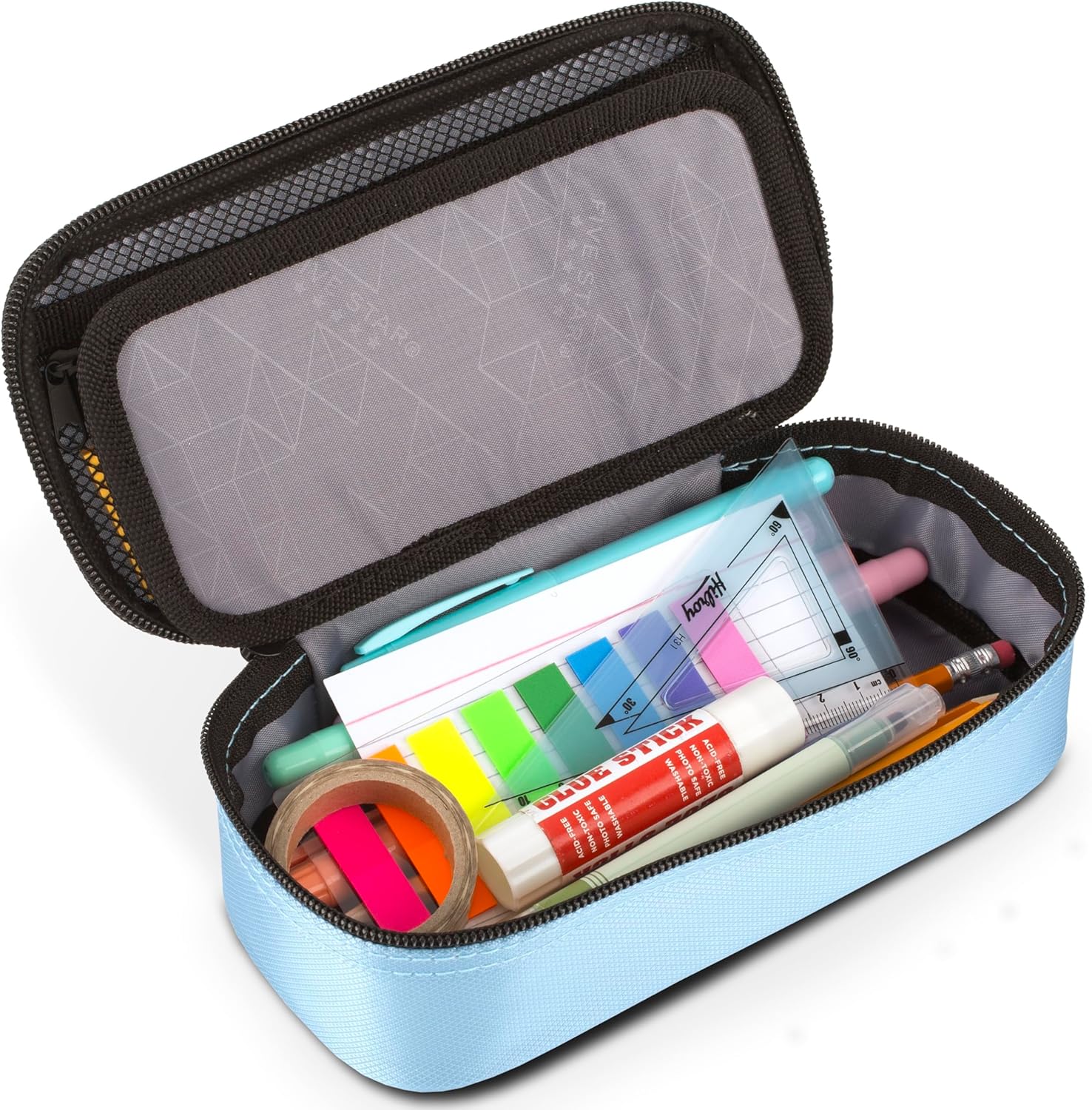 Five Star Pencil Pouch, High-Capacity Zipper Case - Size reference