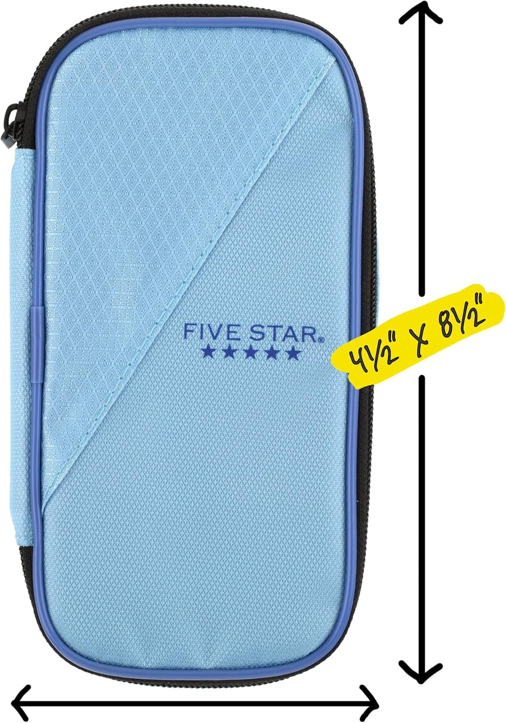 Five Star Pencil Pouch, High-Capacity Zipper Case - Additional view