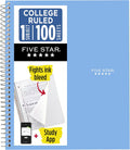 Five Star Spiral Notebook, 1 Subject, 100 Sheets
