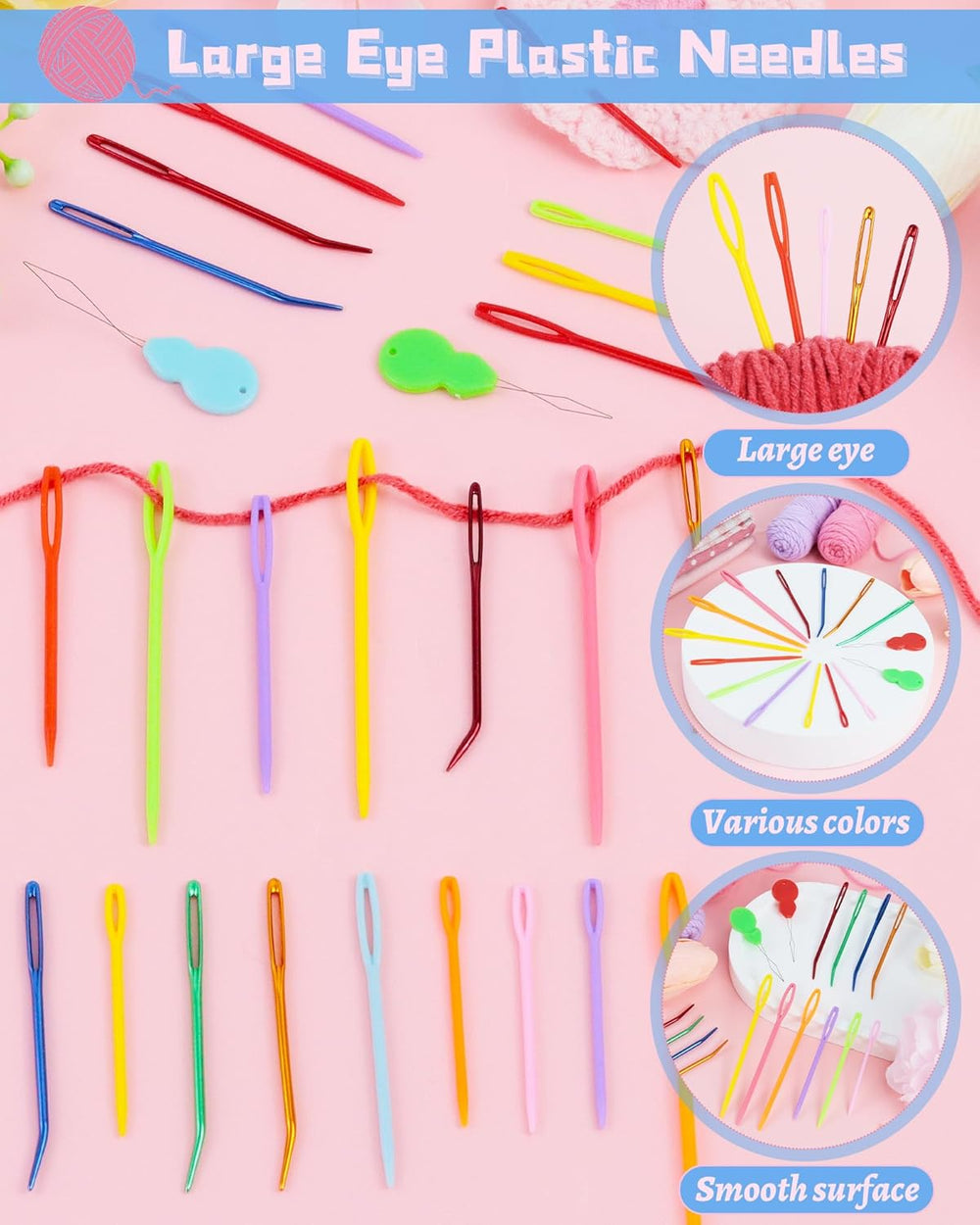 FIVEIZERO 19 Pc Yarn Needles Set - Alternate angle