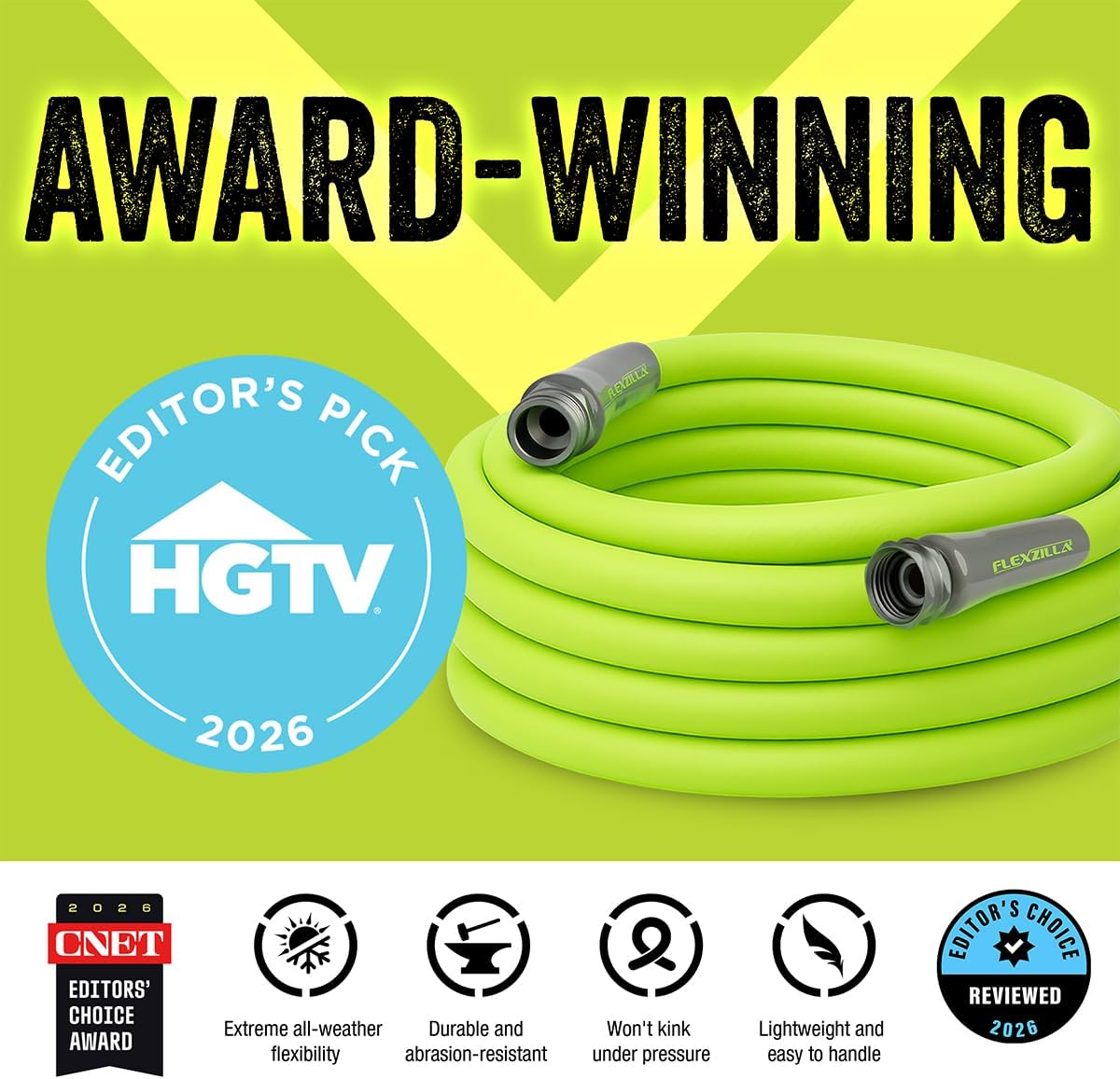Flexzilla Garden Hose, 5/8 in x 50 ft - Detail view