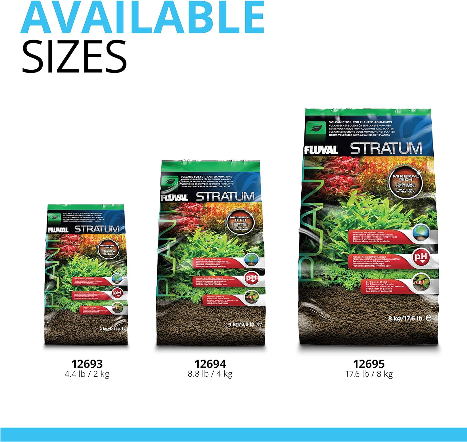 Fluval Plant and Shrimp Stratum, 8.8 lbs - Packaging