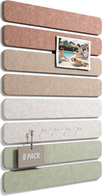 Fluxynara Felt Strip Pin Board 8-Pack