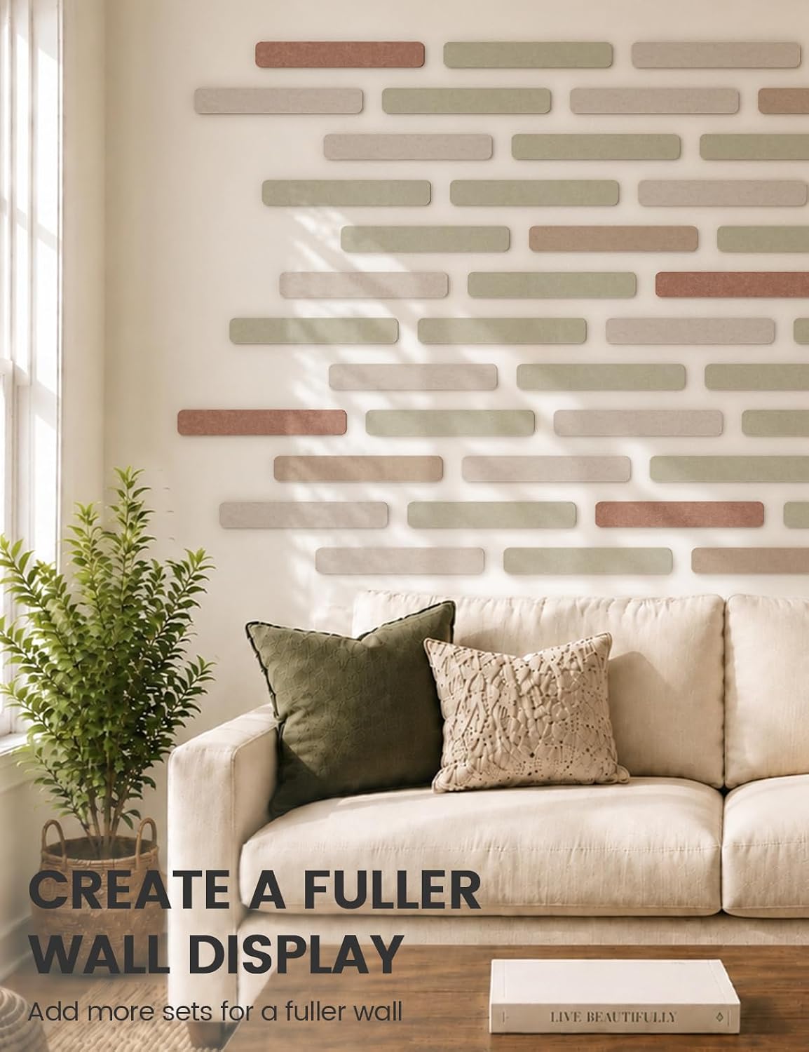 Fluxynara Felt Strip Pin Board 8-Pack - Packaging