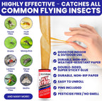 Sticky Hanging Fly Strips, 24 Pack - Alternate angle
