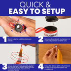 Sticky Hanging Fly Strips, 24 Pack - In use