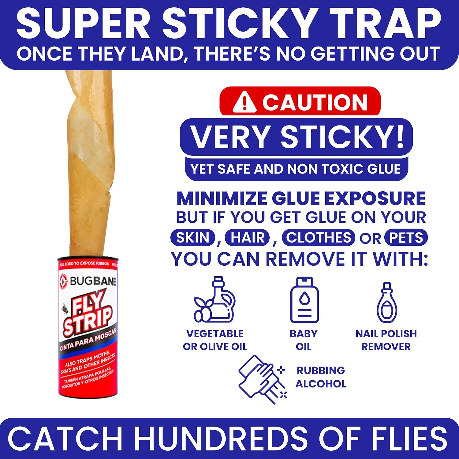 Sticky Hanging Fly Strips, 24 Pack - Additional view