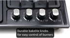 FORIMO 22 Inch 4-Burner Gas Cooktop, Stainless Steel - Close-up