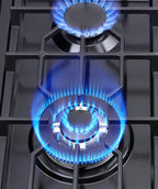 FORIMO 22 Inch 4-Burner Gas Cooktop, Stainless Steel - Alternate angle