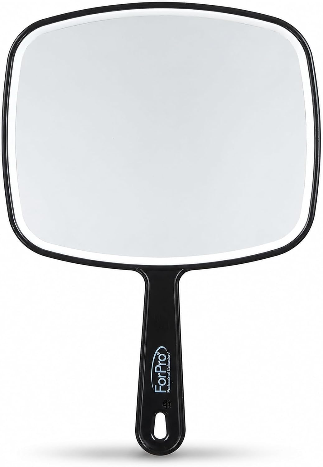 ForPro Hand Mirror with Handle, 9.6x6.3in, Black