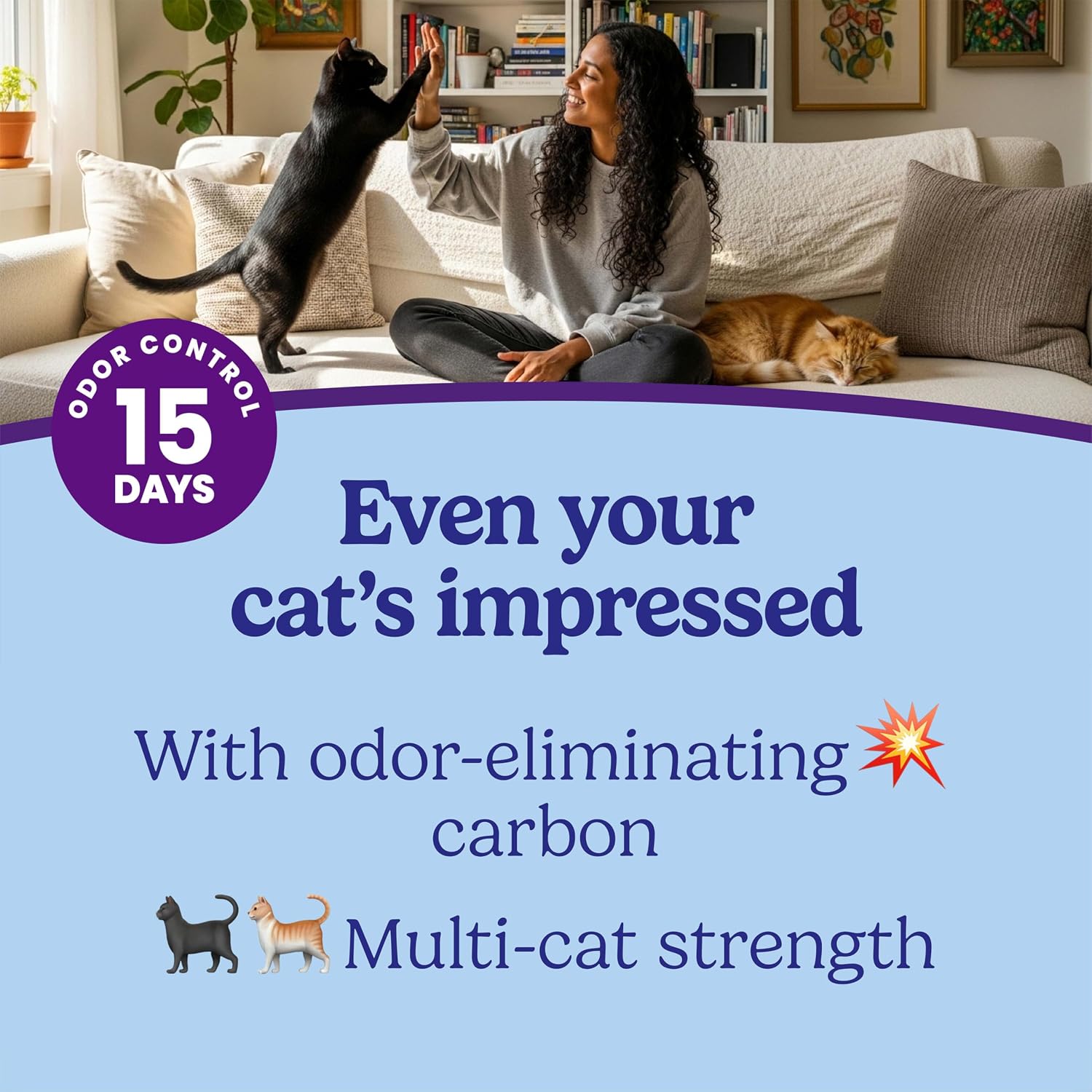 Fresh Step Odor Shield Multi-Cat Litter, 14 lb - Alternate angle